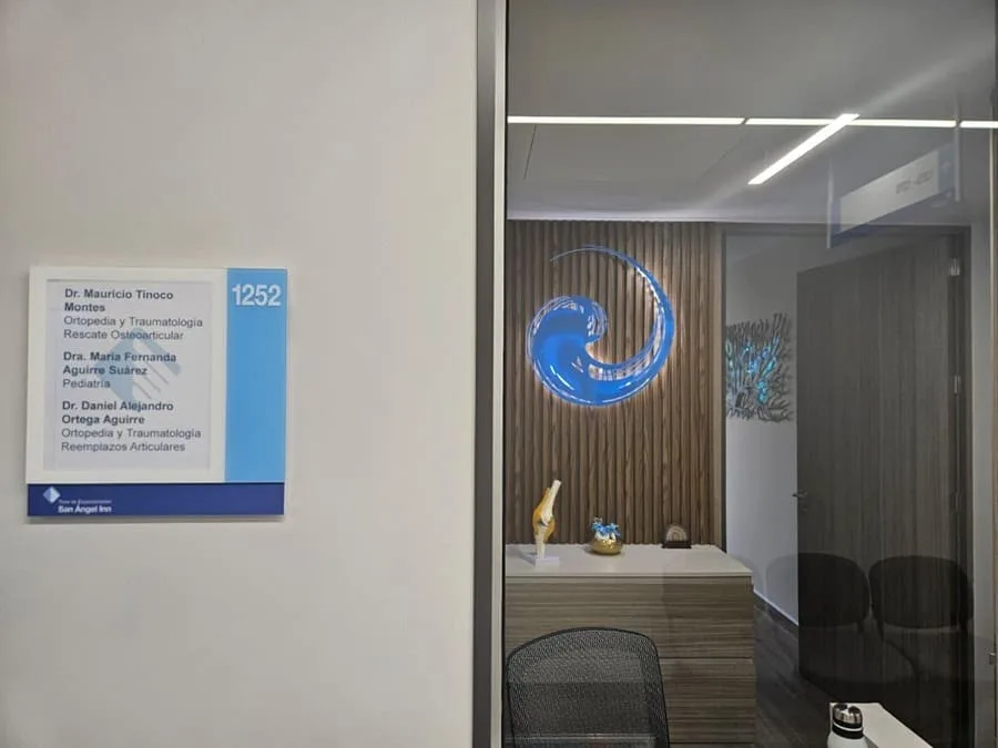 Recepción del consultorio de ortopedia