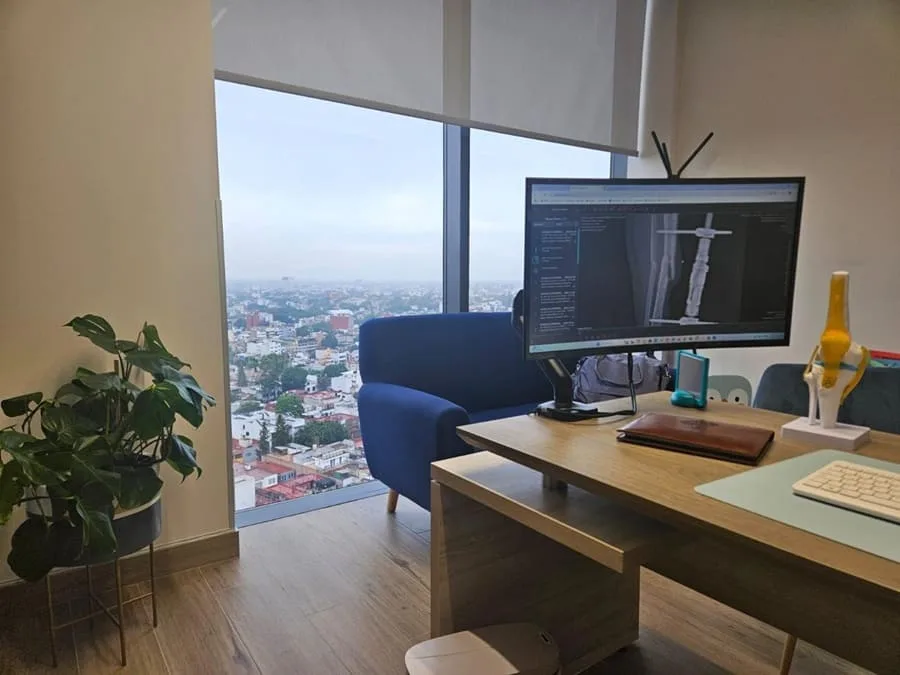 Área de consulta ortopédica